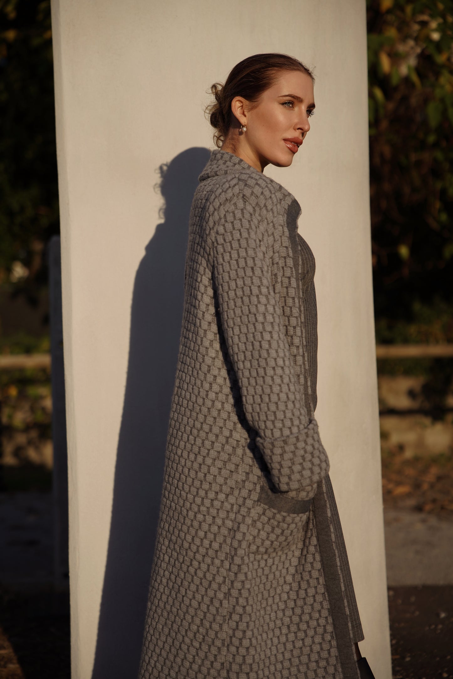 Cappotto jacquard